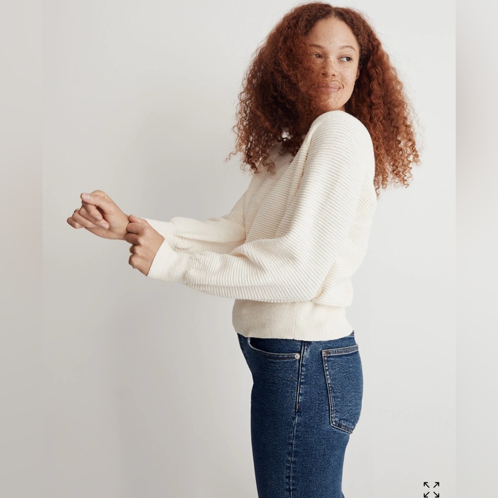 Madewell Corbett Balloon-Sleeve Sweater size S. Excellent condition. - Picture 4 of 11